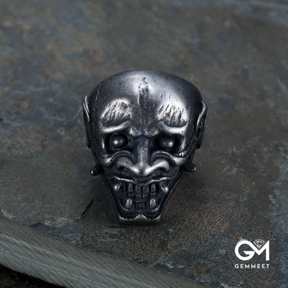 Titanium Steel Men's Skull Vintage Unique Ring