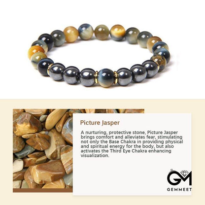 Creative Blue Tiger Eye Bracelet