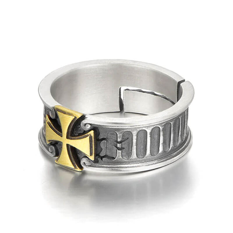 Fashion Men's Punk Hip Hop Cross Rings