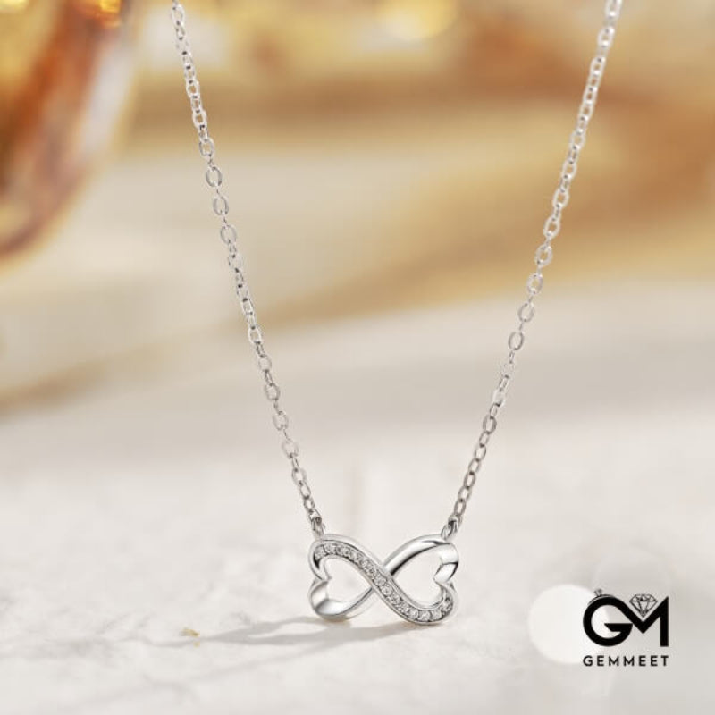 S925 Sterling Silver Infinite Symbol Love Necklace