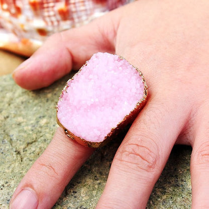 Irregular Natural Cluster Gold Filled Open Ring