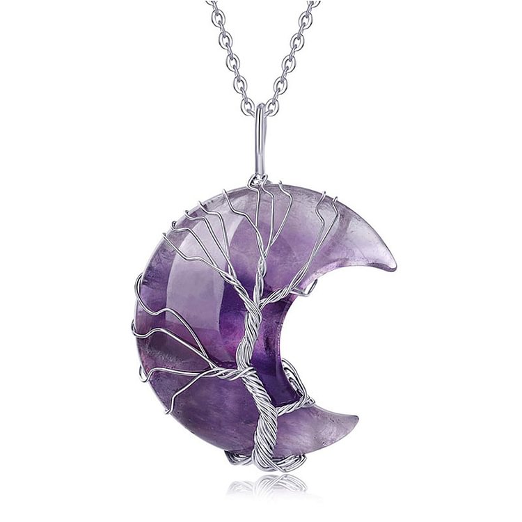 Life of Tree Chakra Moon Necklace