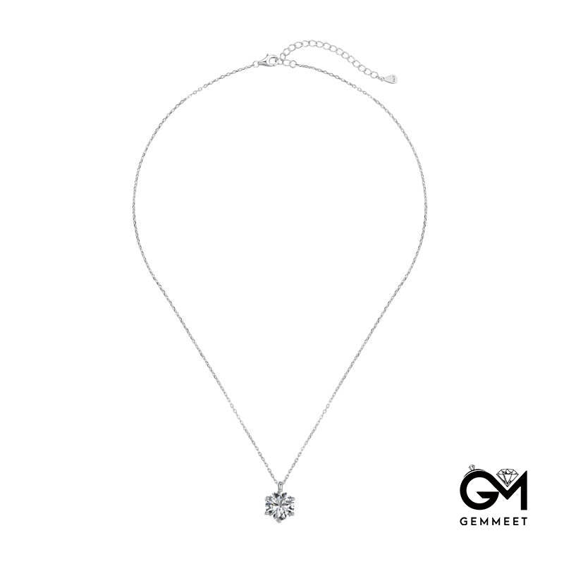 S925 Sterling Silver Origin Circle Zircon Necklace