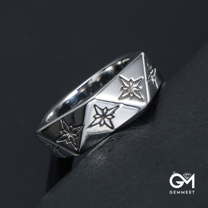 Fashion Rock Titanium Steel Ring