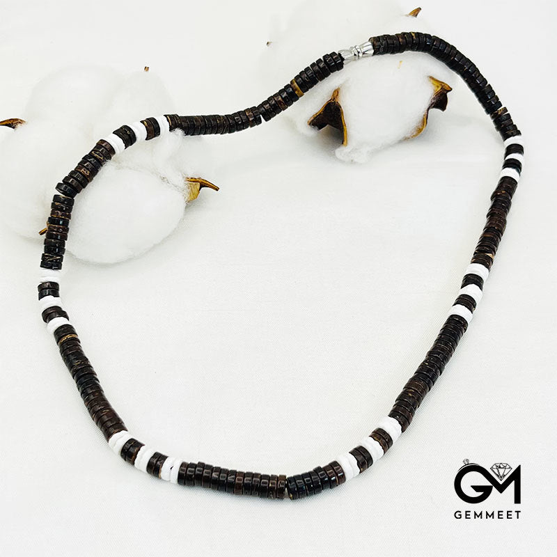 Bohemian Tribal Coconut Shell Necklace