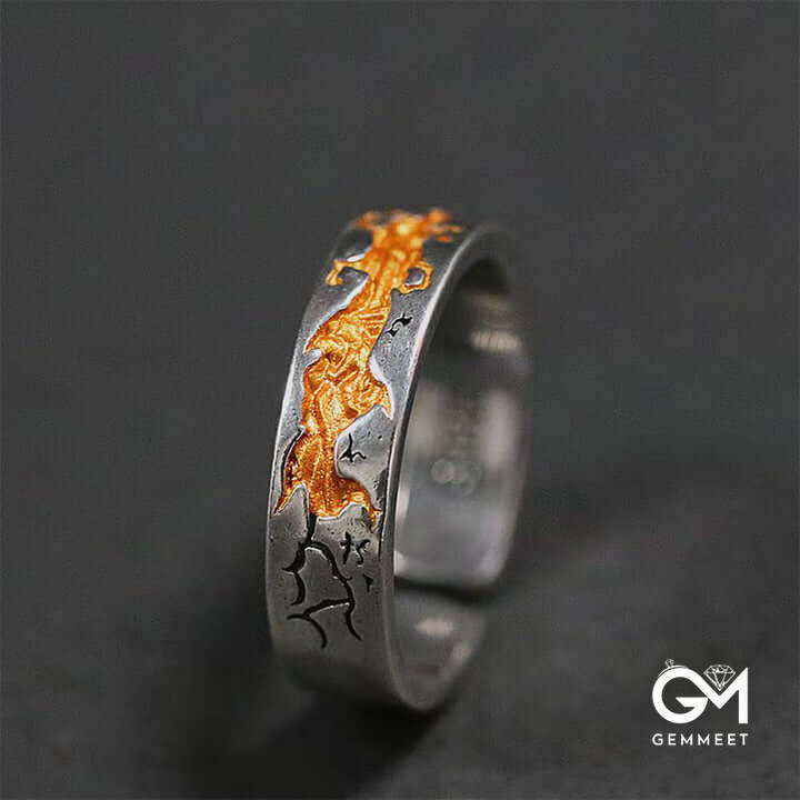 "Metamorphosis" - Simple Creative Metal Open Ring