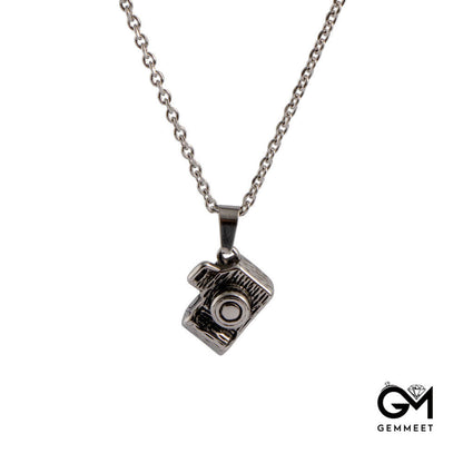 Stainless Steel Exquisite Camera Shaped Necklace