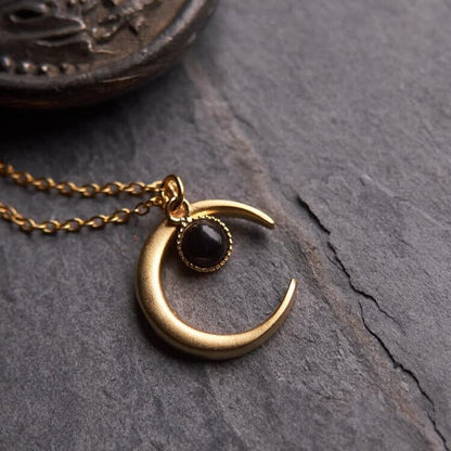 Witch Moon Black Onyx Necklace