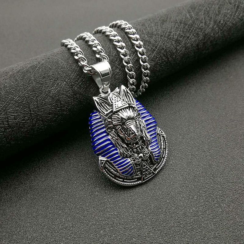 HIPHOP Jewelry Gold Plated Vintage Egyptian Anubis Pendant