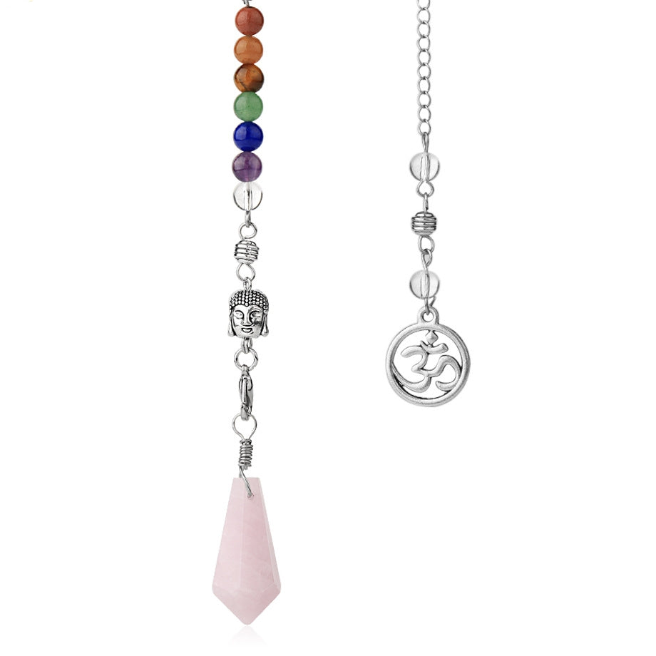 Crystal Color Diamond Pendant Short Chain Pendant