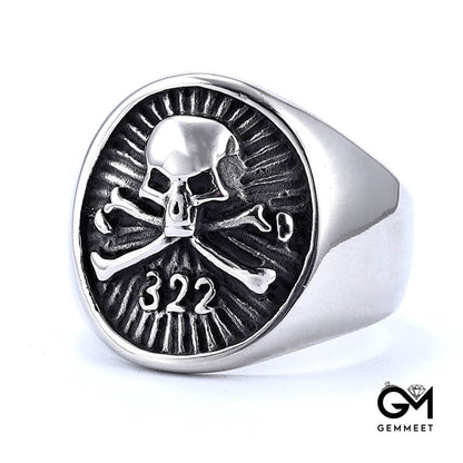 Digital Pirate Skull Stainless Steel Ring