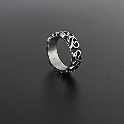 Retro Carved Punk Domineering Ring for Men