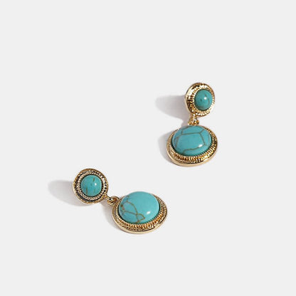 Natural Turquoise Protection Earrings