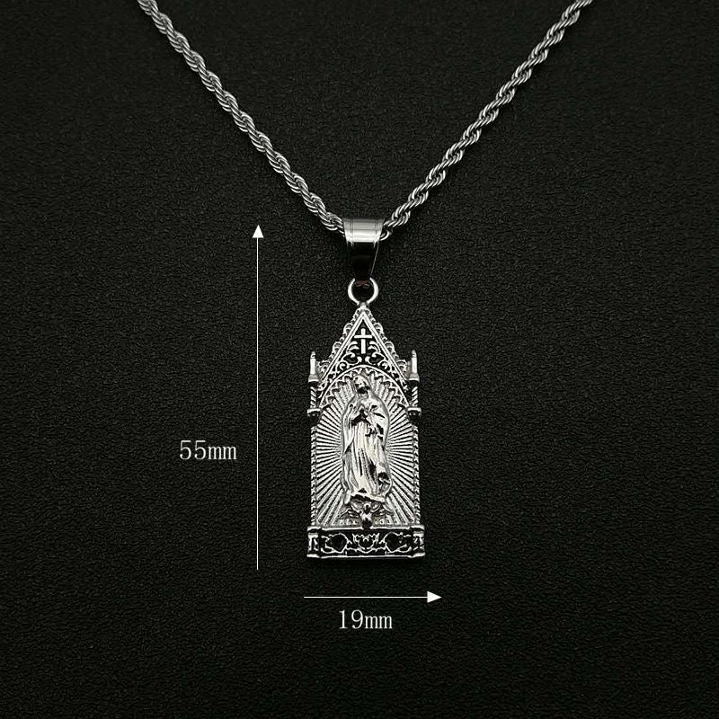 Hip Hop Jewelry Titanium Steel Maria Pendant