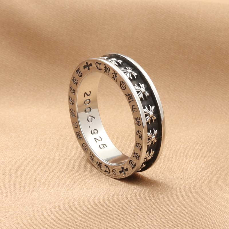 Cross Retro Trendy Men's Ring