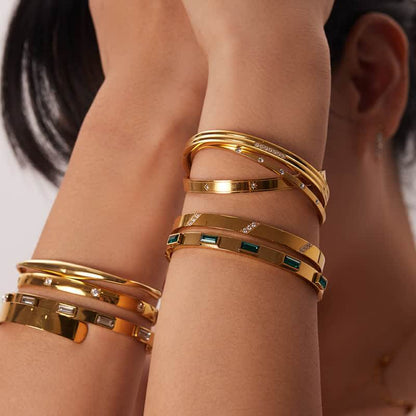 Women's Trending Gold Baguette Bracelet