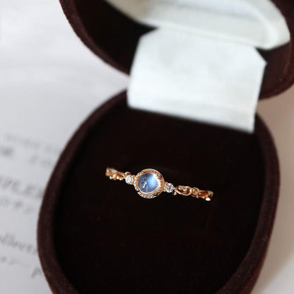 Moonlight Starlight Moonstone Ring