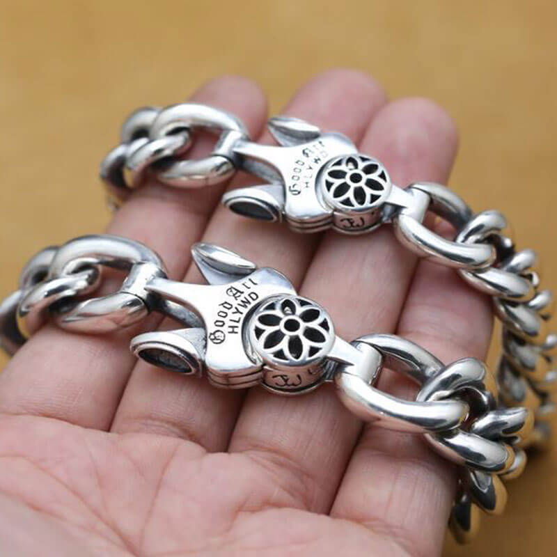 Men's S925 Sakura Totem Rope Bracelet