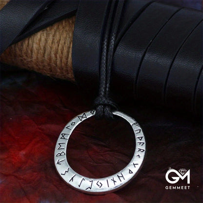 Lover Country Pendant with Old Rune Viking Necklace