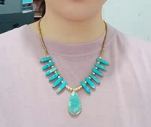 Bohemian Style Turquoise Necklace