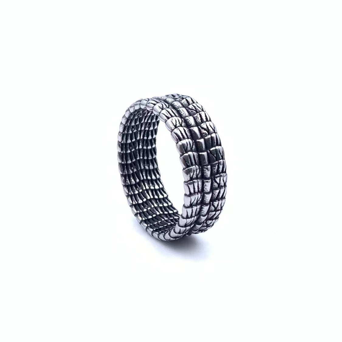 Titanium Steel Animal Dragon Ring for Men