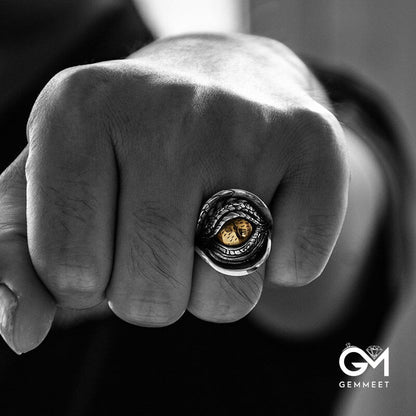 Creative Dragon Eye Signet Ring