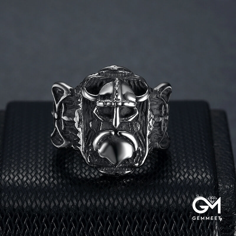 Stainless Steel Ancient Warrior Ring