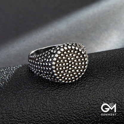 Punk Ring with Round Dots