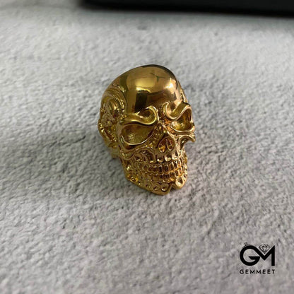 Retro Spartan Warrior Helmet Mask Skull Ring