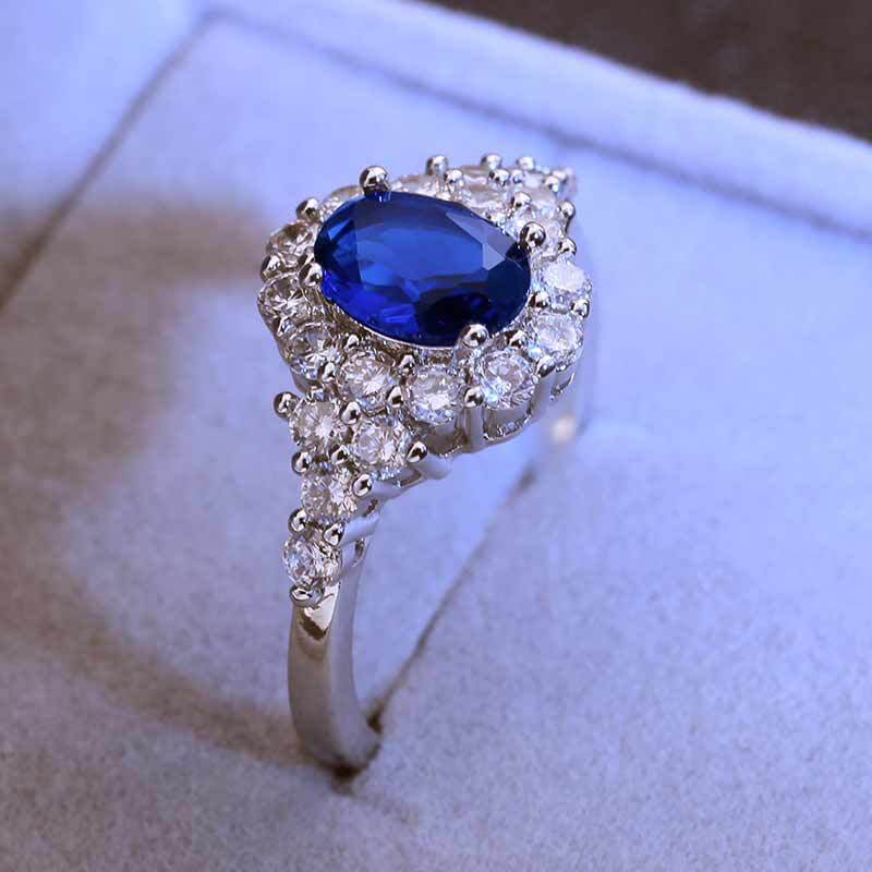 Elegant Sapphire Engagement Ring