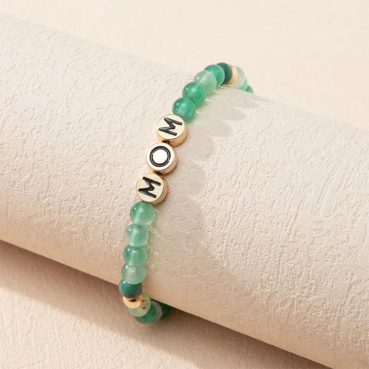 "For Mom"- Green Aventurine Wealth Bracelet