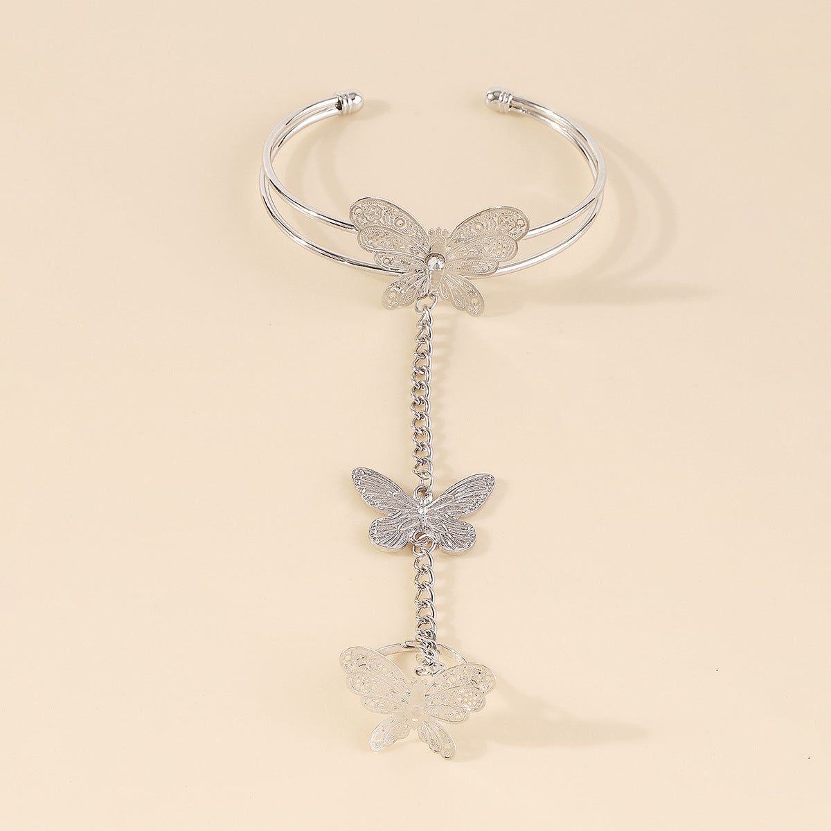 Halloween 3 Butterflies Gothic Bangle & Ring