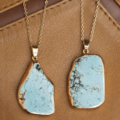 Delicate Irregular Turquoise Necklace