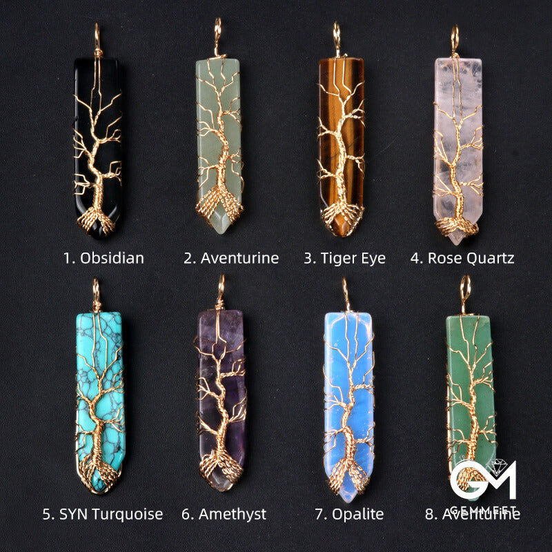 Sword Shaped Wound Tree of Life Pendant