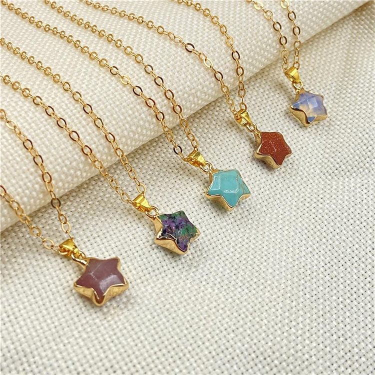 Colorful Stone Crystal Necklace