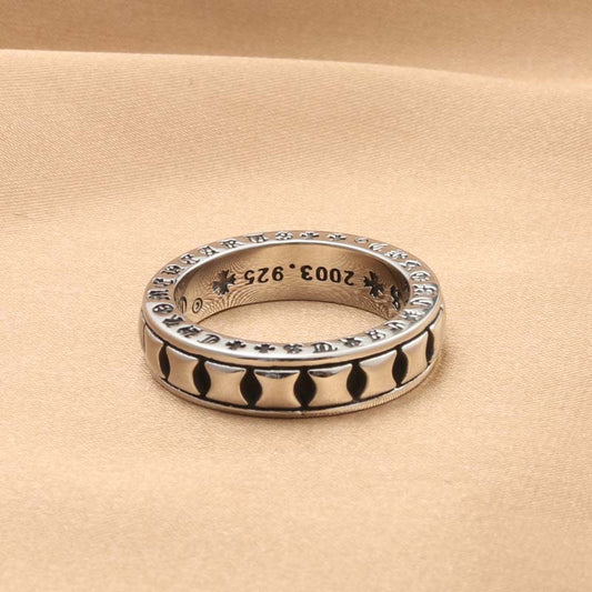 Simple Square Square Retro Trendy Men's Ring