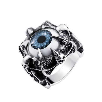 Devil Eye of Death Personality Titanium Steel Ring