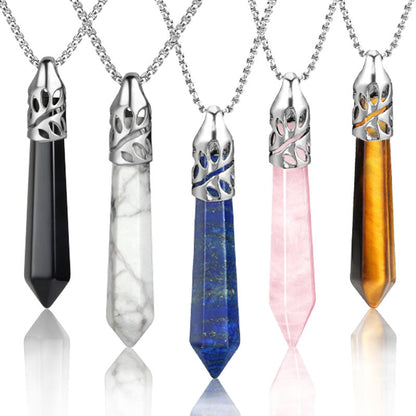 Crystal Bullet Protection Gemstone Necklace