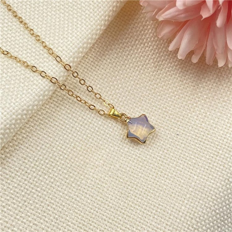 Colorful Stone Crystal Necklace