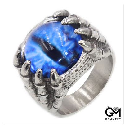 Ghost Claw 4 Color Evil Eye Men's Titanium Steel Ring