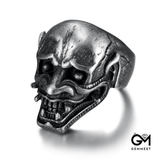 Titanium Steel Men's Skull Vintage Unique Ring