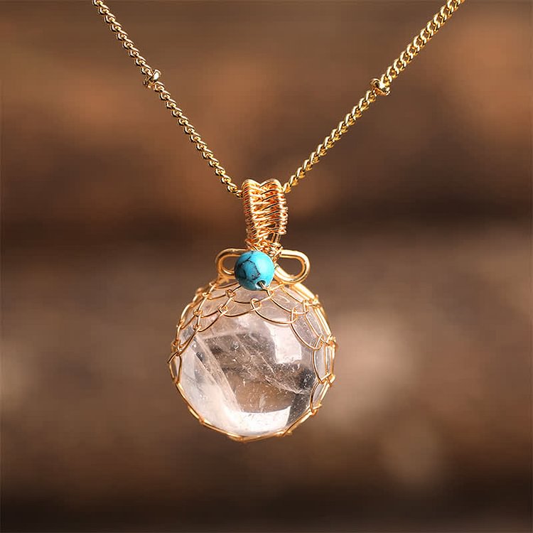 Delicate Crystal Sphere Necklace