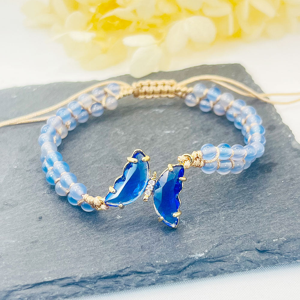 Butterfly Woven Crystal Bracelet