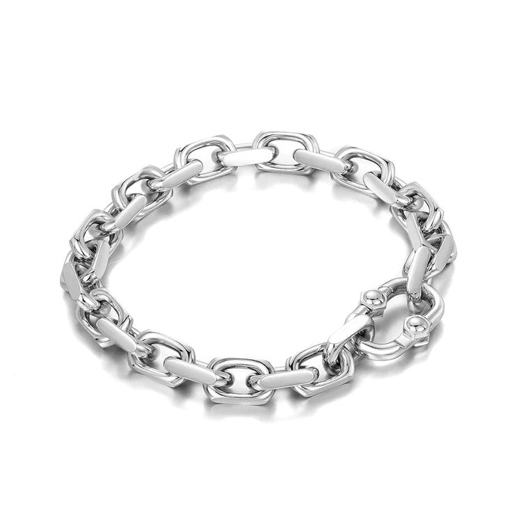 Hip Hop Light Luxury Sterling Silver Bracelets