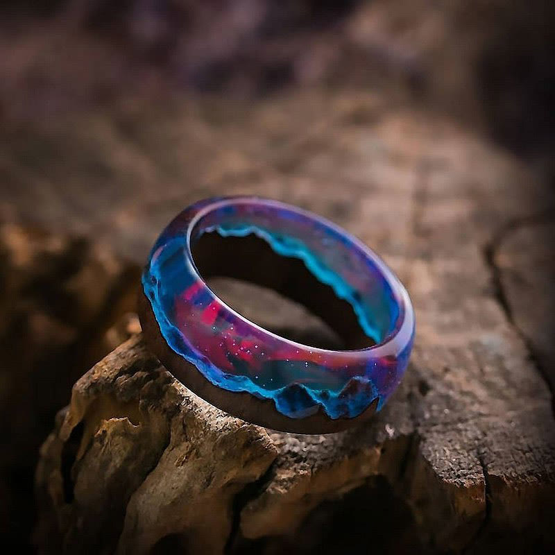 Wood Resin Glow Ring