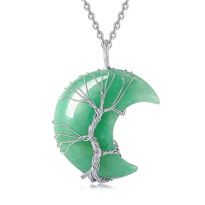 Life of Tree Chakra Moon Necklace