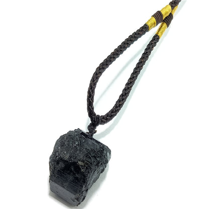 Natural Tourmaline Stone Protection Necklace