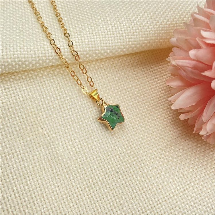 Colorful Stone Crystal Necklace