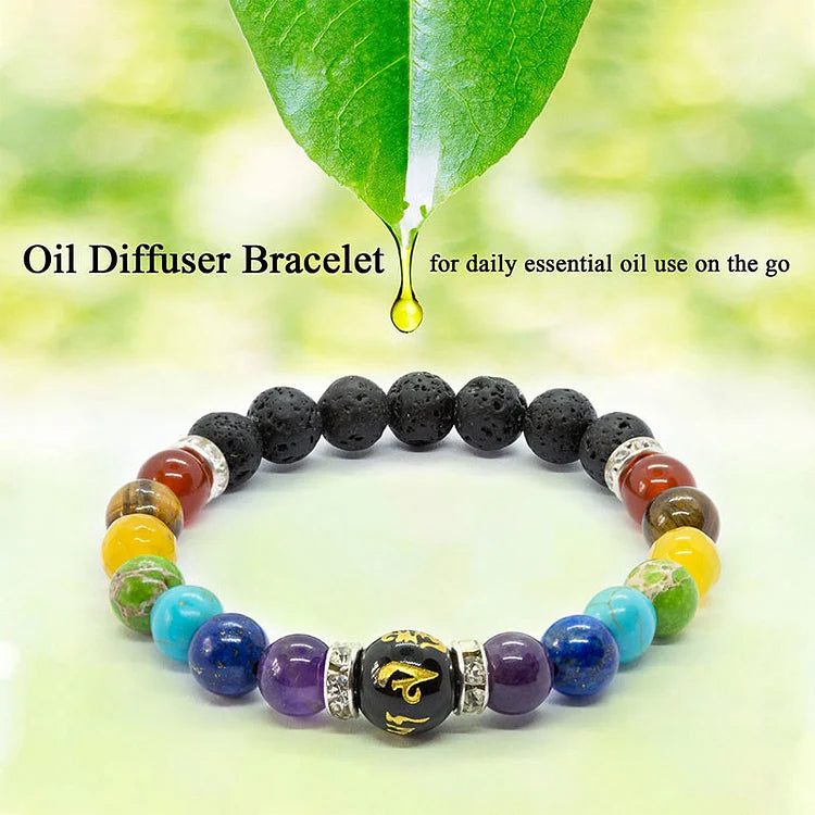 Anxiety Relief Natural Crystal Healing Chakra Bracelet