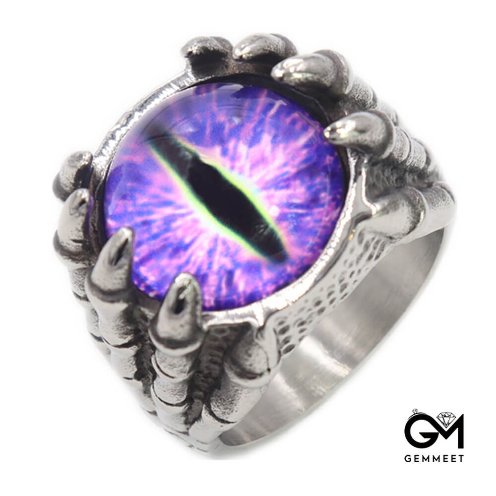 Ghost Claw 4 Color Evil Eye Men's Titanium Steel Ring